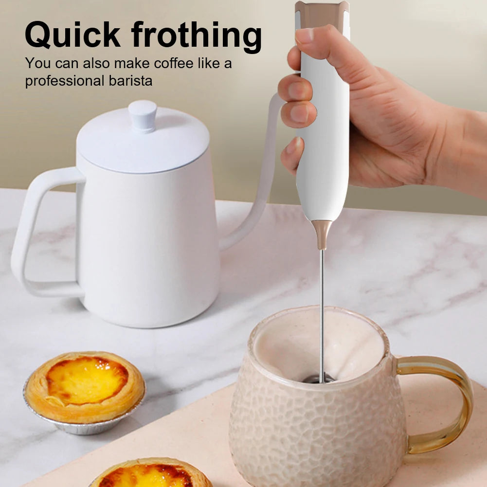 Electric Milk Frother Kitchen Drink Foamer Whisk Mixer, Stirrer Coffee Cappuccino Creamer