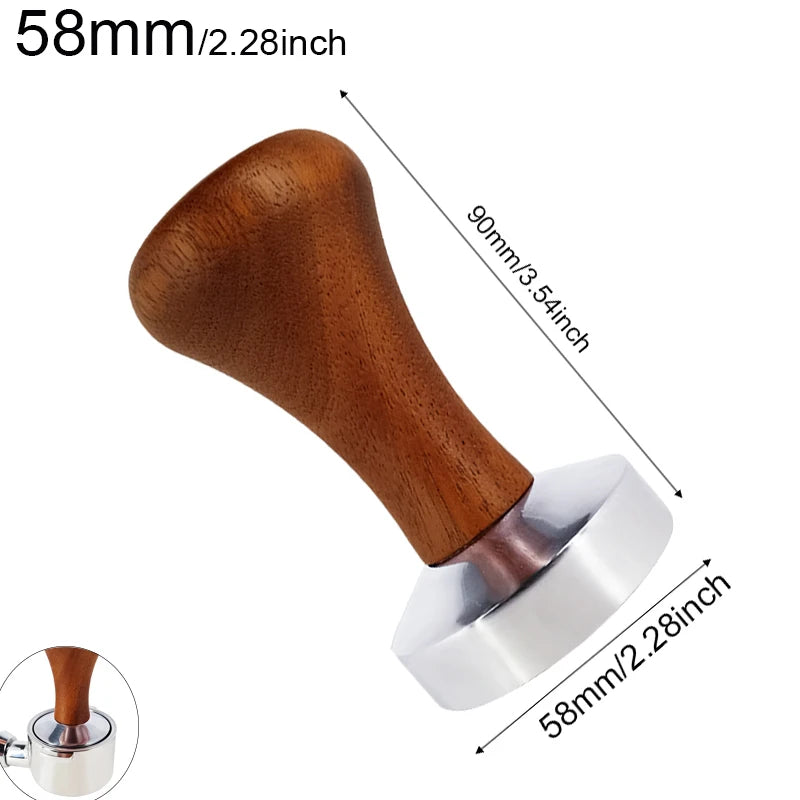 51mm 53mm 58mm Coffee Tamper Espresso Cafe Powder Hammer Barista Tools For Kitchen Accessories Coffee Press Mat Wholesale