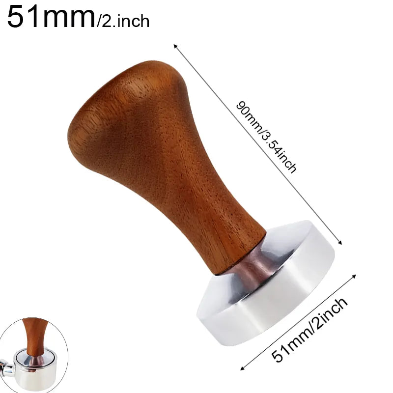 51mm 53mm 58mm Coffee Tamper Espresso Cafe Powder Hammer Barista Tools For Kitchen Accessories Coffee Press Mat Wholesale