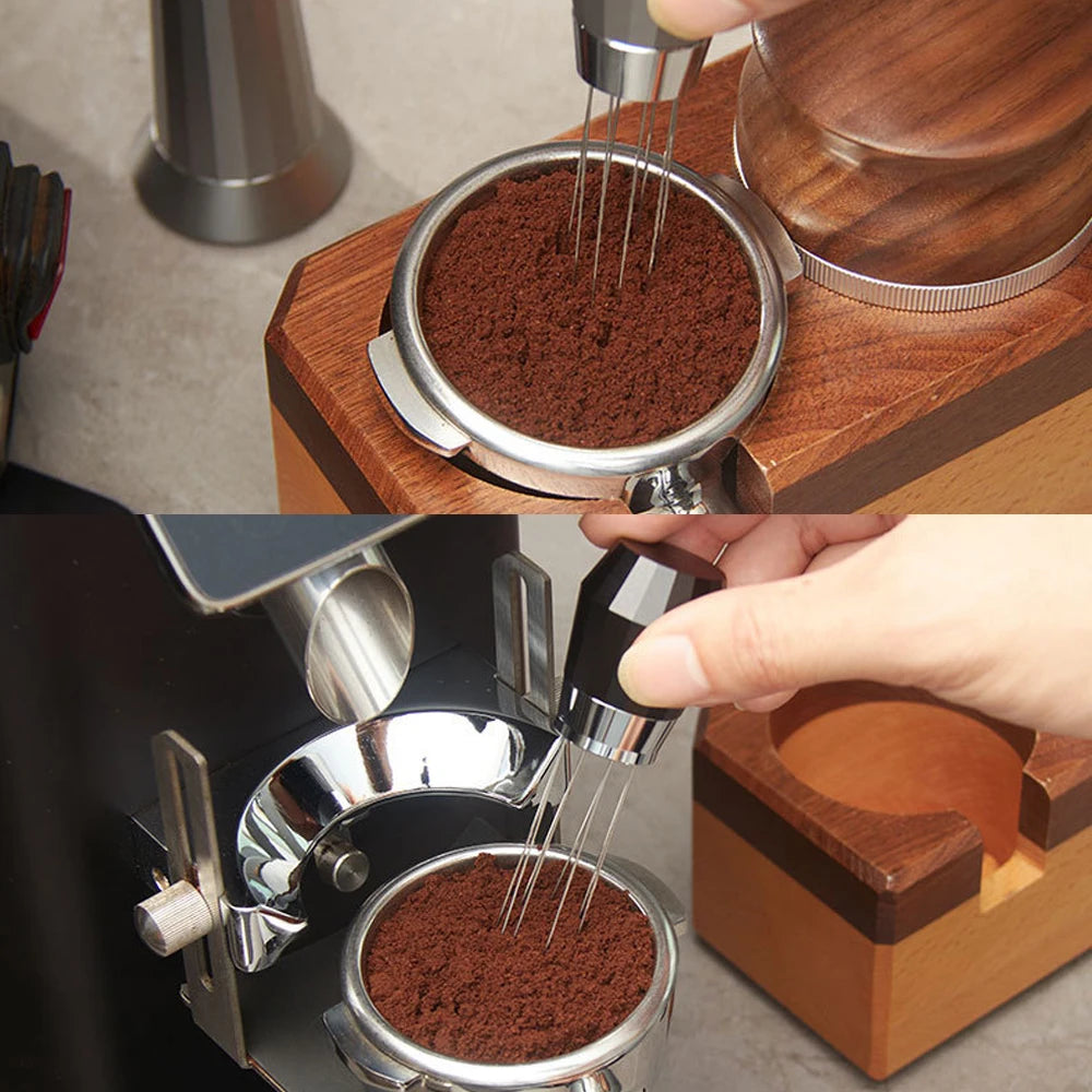 Espresso Coffee Stirrer WDT Tool And Self-Aligning Stand Coffee Tamper Stirring
